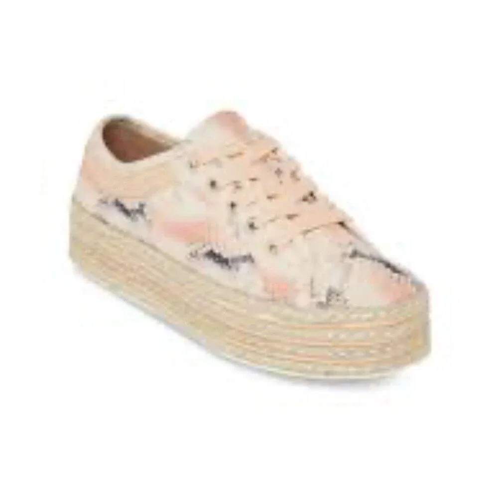 Call It Spring sneakers round Toe Platform light coral Sneaker SZ 8 -preowned-